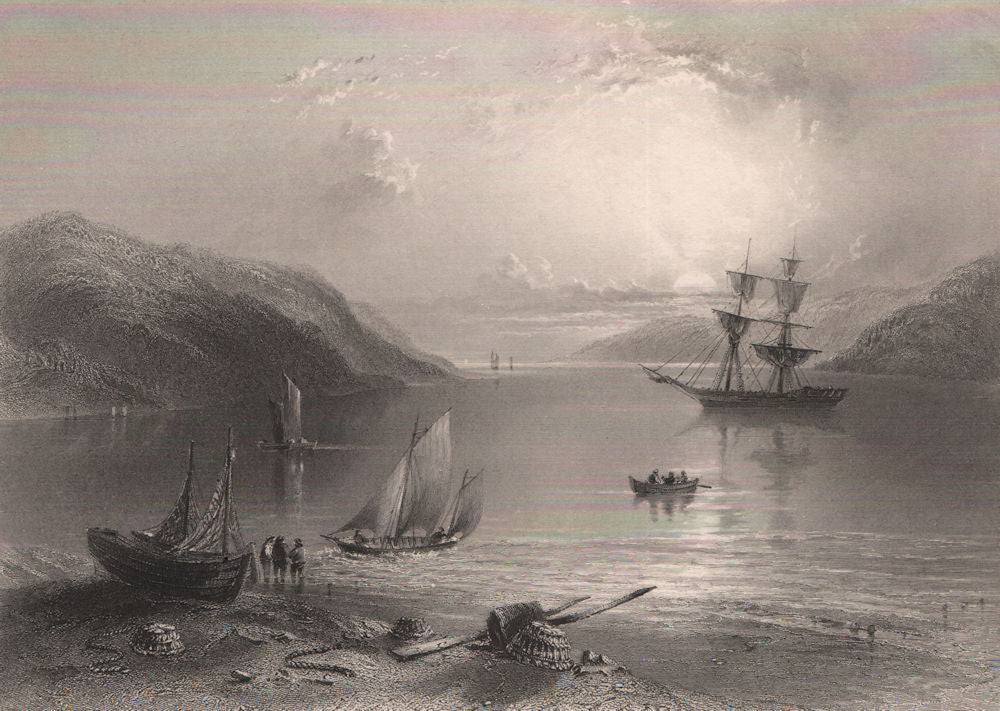 NOVA SCOTIA. 'The bay of Annapolis'. Annapolis Basin. Canada. BARTLETT 1842